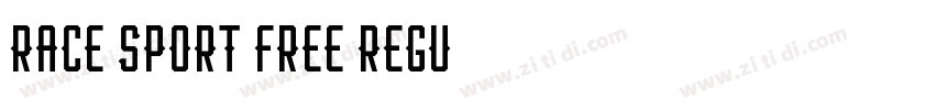 Race Sport Free Regu字体转换